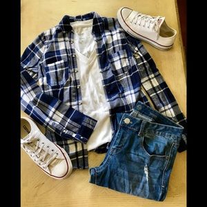 Garage | Plaid Button Down